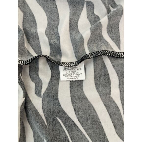 Mushbaby Sienna Rose Inc Zebra Print Sleeveless V-Neck Maxi Dress, Size XL - Picture 7 of 13
